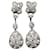 Swarovski Crystal Drop Earrings in Silver Metal Silvery  ref.862195