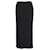 Max Mara Leisure Jupe mi-longue plissée en polyester noir  ref.862198