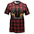 T-shirt Givenchy Plaid Tartan foderata con stampa Dobermann in cotone multicolor  ref.862220