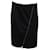 Alexander McQueen Asymmetrical Zipper Pencil Skirt in Black Acetate  Cellulose fibre  ref.862222