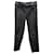 Pantalone Saint Laurent con Cintura in Pelle Nera Nero  ref.862236