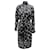 Marc Jacobs Vestido midi estampado de gola alta em seda preta Preto  ref.862239