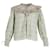Autre Marque Rixo Danica Bedruckte Bluse mit Rüschen aus grüner Baumwolle  ref.862264