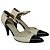 Timeless Chanel Ankle Strap Sandalen aus beigem Leder Weiß - Ansicht 2
