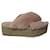 Sandalias de plataforma con tiras cruzadas de Miu Miu en piel sintética rosa Sintético  ref.862304