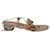Salvatore Ferragamo Perala Ribbon Thong Sandals in Pink Rubber  ref.862314