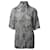Camicia frontale con bottoni a maniche corte con stampa zodiacale di Acne Studios in lino bianco e nero Biancheria  ref.862340