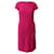 Moschino Cheap and Chic Vestido tubo en lana rosa fuerte  ref.862341