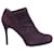 Stuart Weitzman Ankle High-Heeled Boots in Eggplant Purple Suede  ref.862344