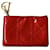 Monedero Dior Cannage de charol rojo Roja Cuero  ref.862361