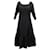 Marc Jacobs Runway Kleid mit U-Boot-Ausschnitt aus schwarzer Wolle  ref.862366