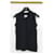 CHANEL CC logo Black Cashmere Top Sz.36  ref.862420