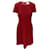Hugo Boss Boss Sheath Dress in Burgundy Wool Dark red  ref.862651