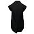 Minivestido colete de veludo Moschino em acetato preto - vista 3