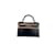 Kelly Hermès HERMES  Handbags T.  Leather Black  ref.862771