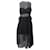 Sandro Mesh Cutout Sleeveless Midi Dress in Black Cotton  ref.863357