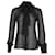 Camisa de seda negra con lazo en el cuello transparente de Dolce & Gabbana Negro  ref.863375