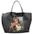Givenchy Bambi Einkaufstasche aus schwarzem beschichtetem Canvas Leinwand  ref.863378