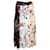 Maje Pleated Midi Skirt in Floral Print Silk  ref.863379
