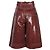 Pantaloncini Ganni Snake Foil in pelle di agnello rossa - vista 3