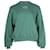 Alexander Wang Logo Crew Neck Sweater in Green Cotton  ref.863412