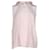 Miu Miu Peter Pan Collar Sleeveless Blouse in Pastel Pink Silk   ref.863415