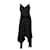 Diane Von Furstenberg Robe Mouchoir Ourlet en Soie Noire  ref.863417