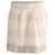 Brunello Cucinelli Minifalda a rayas en algodón color crema Blanco Crudo Seda  ref.863451