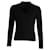 Michael Kors Cutout Long Sleeve Top in Black Wool  ref.863477