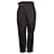 Issey Miyake Pantalon Half Wrap en Coton Marron  ref.863492