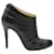 Christian Louboutin Orniron Pleated Ankle Boots in Black Leather   ref.863510