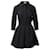Ba&Sh Taran Hemdkleid aus schwarzem Wollgemisch Wolle  ref.863532
