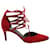 Zapatos de salón con tiras en ante rojo de Stuart Weitzman Roja Suecia  ref.863535