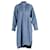 Chloé See by Chloe Pleated Bib Dress in Blue Cotton Denim  ref.863540