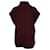 Maglione a collo alto senza maniche Victoria Beckham in lana bordeaux Marrone Rosso  ref.863570
