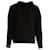 Suéter con capucha y dobladillo sin rematar de Theory en lana negra Negro  ref.863604