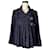 Chanel 8K$ Neue Jacke mit Juwelenknöpfen Marineblau Tweed  ref.863670