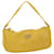 Bolsa para acessórios PRADA Nylon Yellow Auth 38793 Amarelo  ref.863772