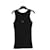 Louis Vuitton EMBROIDED TOP TANK BLACK FR36/38 Coton Noir  ref.864688