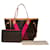 Louis Vuitton bolso shopper neverfull mm v "saint-tropez" de lona marrón101141 Castaño Lienzo  ref.864715