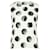 Dolce & Gabbana Blusa sem mangas com estampa de bolinhas pintadas em algodão branco  ref.864755