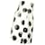 Dolce & Gabbana Painted Polka Dot Print Skirt in White Cotton  ref.864762