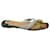 Christian Louboutin O Novt Flache Sandale mit geknotetem tropischem Druck aus mehrfarbigem Leder Mehrfarben  ref.864768