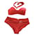 Autre Marque bikini  AUBADE Polyamide Rouge  ref.864907