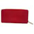Louis Vuitton Zippy Geldbörse Rot Leder  ref.865019