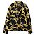 Jacquemus La Veste Marcel bedruckte Jacke aus gelbem Leinen