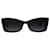 Chanel 5430 Óculos de sol retangulares gradiente em acetato preto Vidro  ref.865346