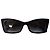 Chanel 5430 Gradient Rectangular Sunglasses in Black Acetate - view 5