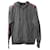 Dolce & Gabbana Sweat à capuche zippé à rayures en coton gris  ref.865387
