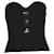Self portrait Self-Portrait Strapless Button-Embellished Top in Black Viscose Cellulose fibre  ref.868564